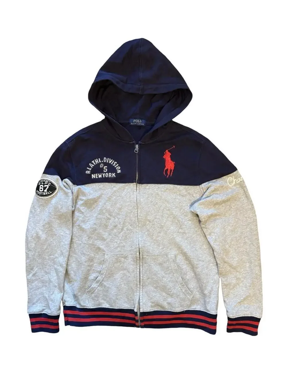 Polo Ralph Lauren Big Pony Athletic Division #5 Champs Boys Hoodie Jacket Boys